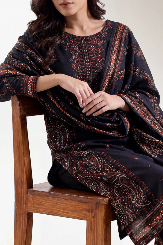 Unstitched Printed Lawn 3 Piece