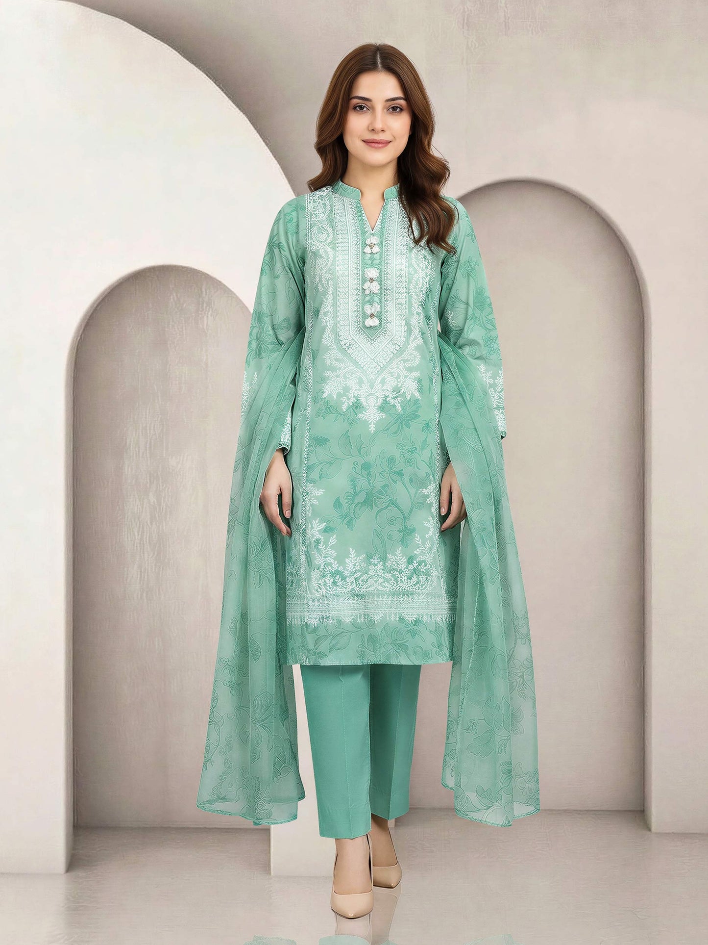 2 Piece Lawn Suit (Unstitched