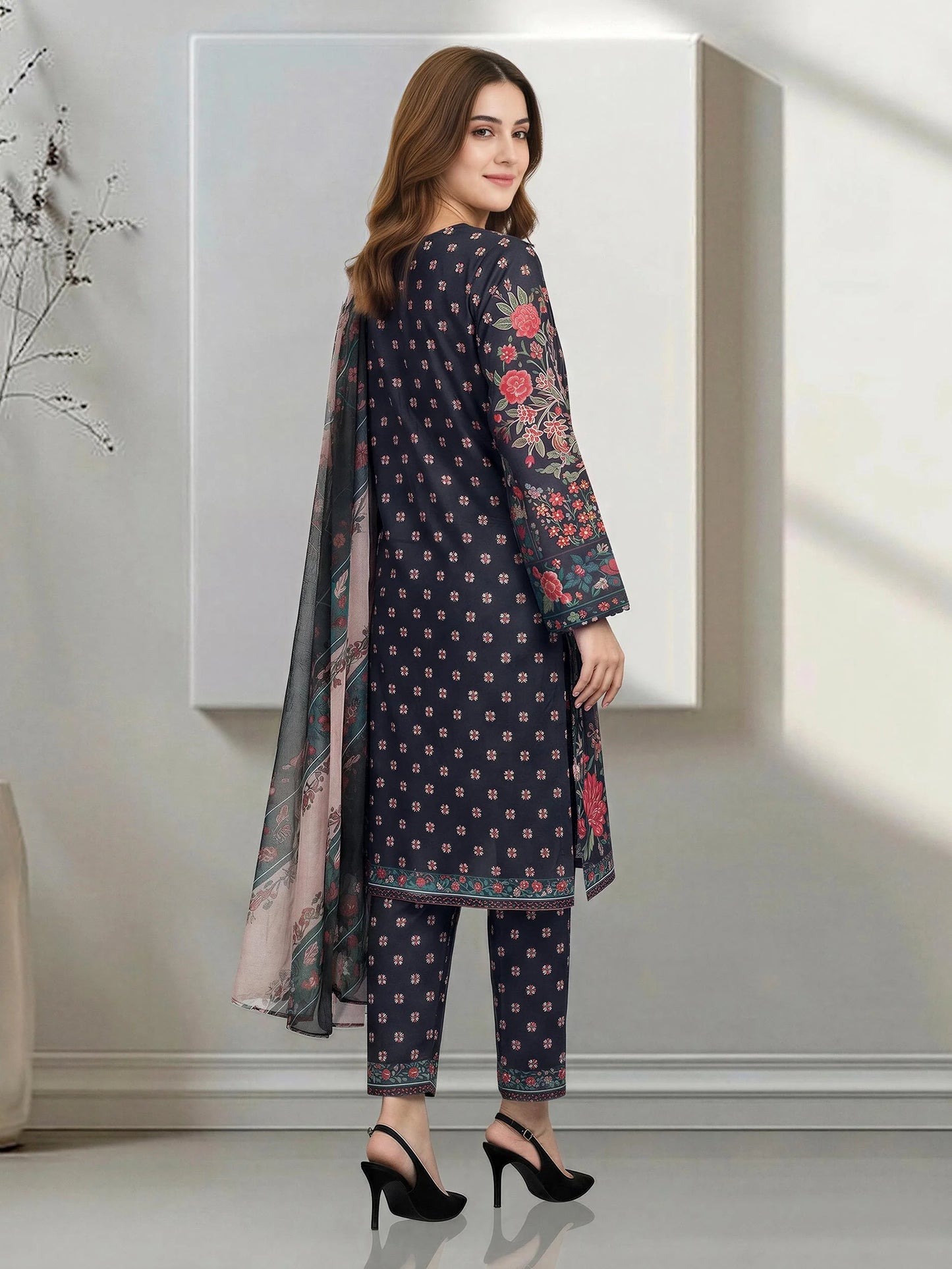 3 Piece Lawn Suit (Unstitched)