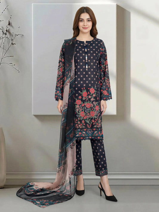 3 Piece Lawn Suit (Unstitched)
