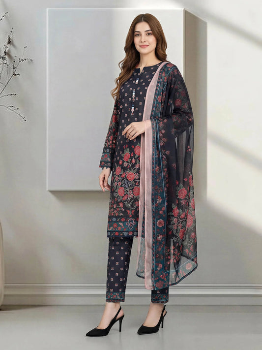 3 Piece Lawn Suit (Unstitched)
