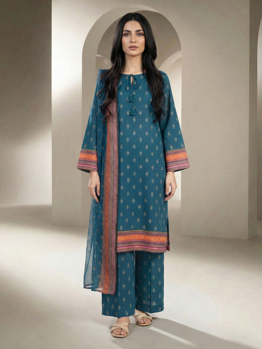 3 Piece Lawn Suit (Unstitched)