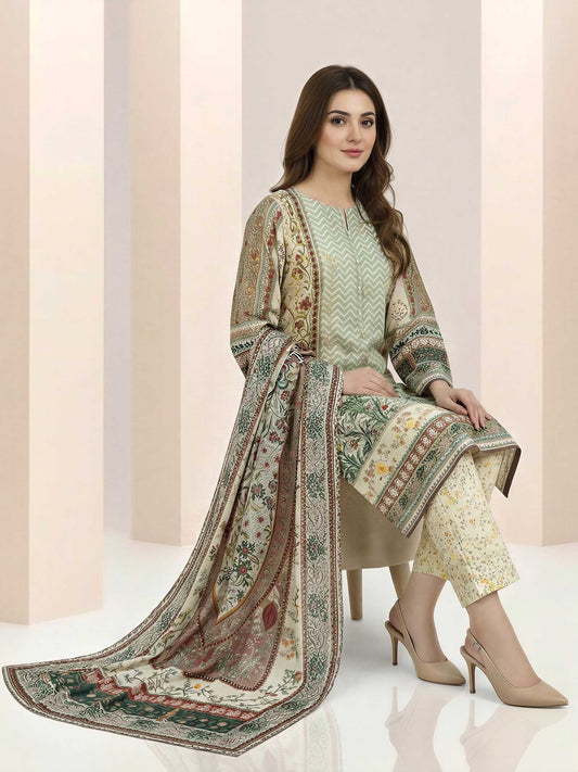 3 Piece Lawn Suit -Printed (Unstitched)